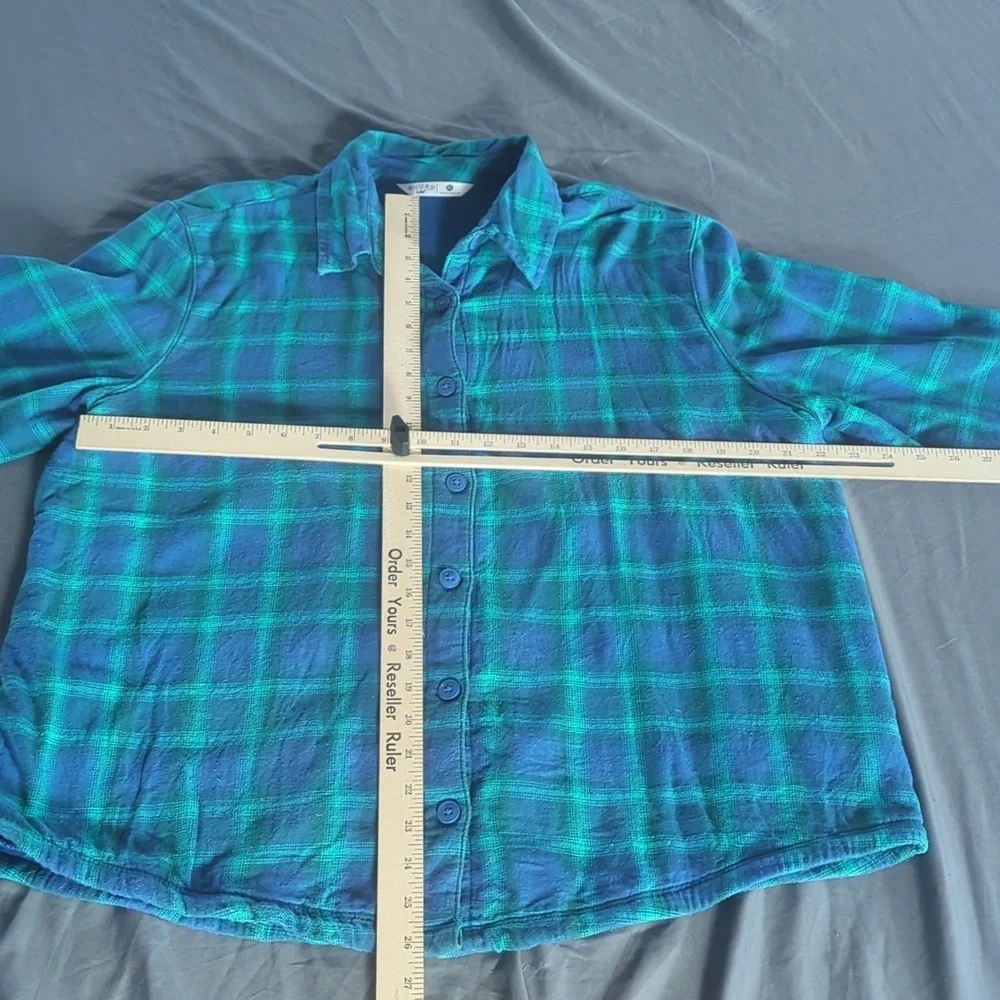 Rider By Lee Button Down Insulated Long Sleeve Flannel Shirt XL Women's - Picture 2 of 8